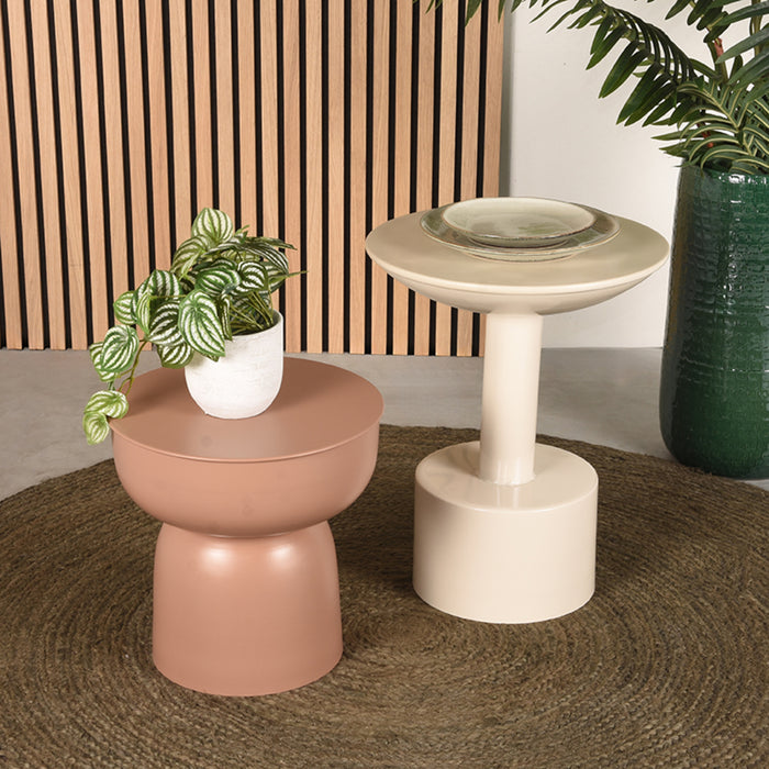 LABEL51 - Bijzettafel Rif - Beige Metaal