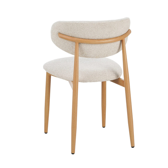 Celia Eetkamerstoel Beige Naturel - stijlvolle eetkamerstoel