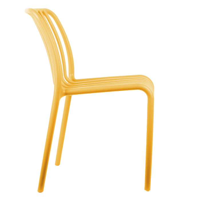 Leitmotiv - Eetkamerstoel Glee - Heldergeel