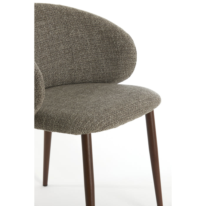 Light & Living - Eetkamerstoel ALUKO - 56x57x74cm - Zwart - Set van 2