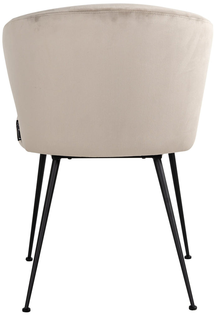 Richmond Interiors Xandra Khaki Velvet Eetkamerstoel