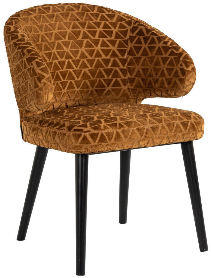 Richmond Interiors Indigo Armstoel Gold Triangle