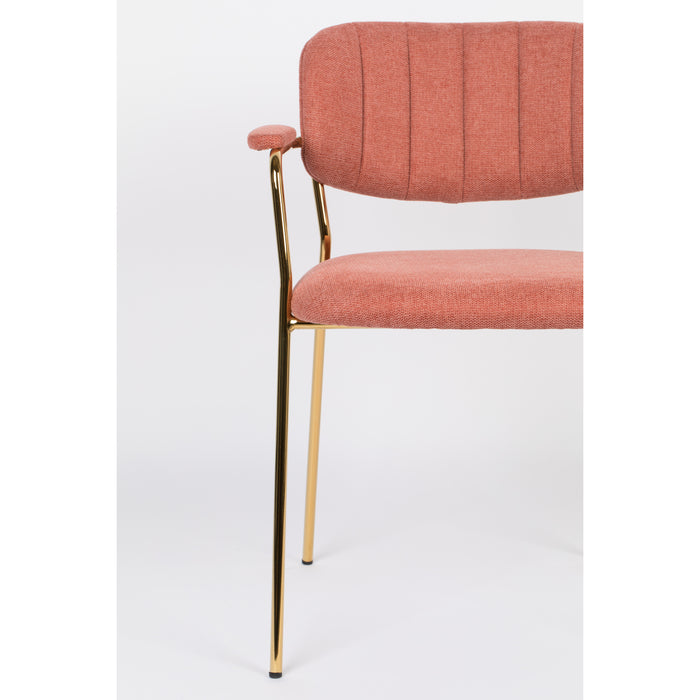ANLI STYLE Armchair Jolien Gold|Pink