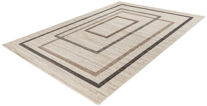 Lalee Trendy Carving 120 x 170 cm Vloerkleed Beige | Zilver