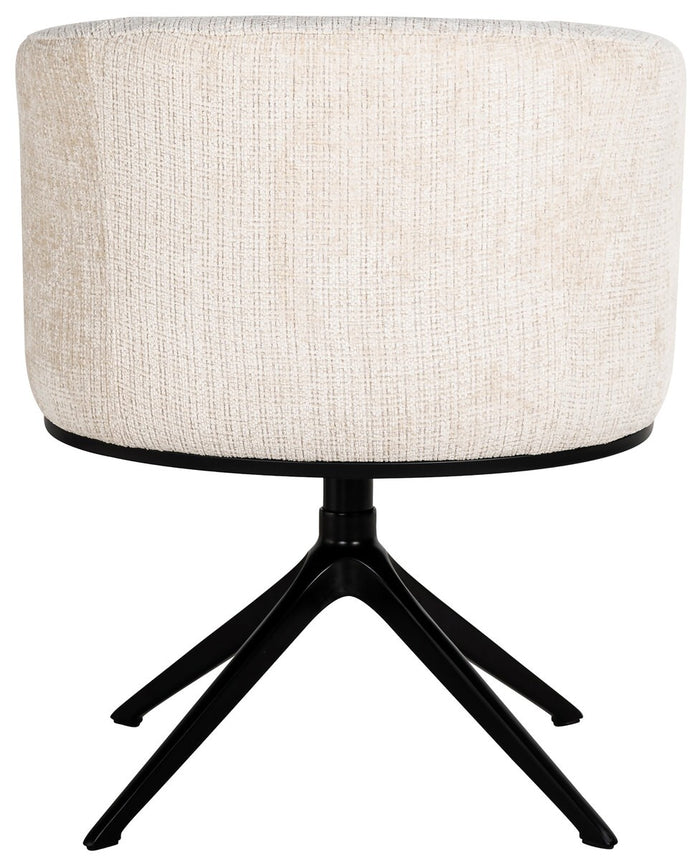 Richmond Interiors Cheyenne Beige Chenille Draaistoel