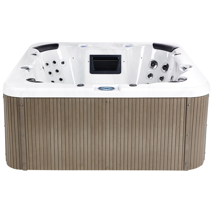 Beliani - VILLARRICA - Buiten hottub met LED - Wit - Acryl