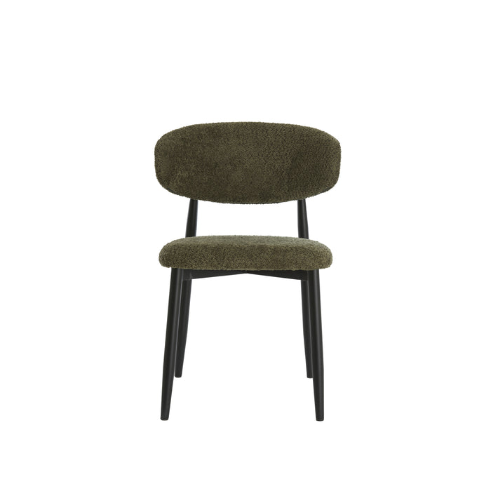 Light & Living - Eetkamerstoel ENIOLA - 54x52x76cm - Groen - Set van 2