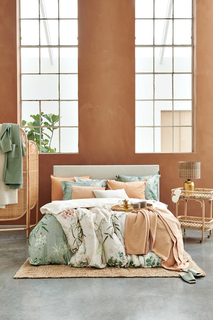 Home Pique Sprei Apricot Blush | 160 x 250 cm | Bruin | Oranje