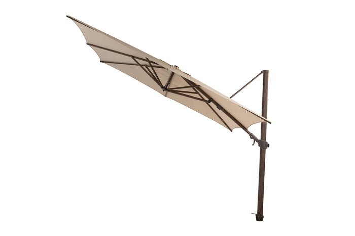 4 Seasons Zweefparasol Siesta premium 300x300 cm. - beach|dark woodlook