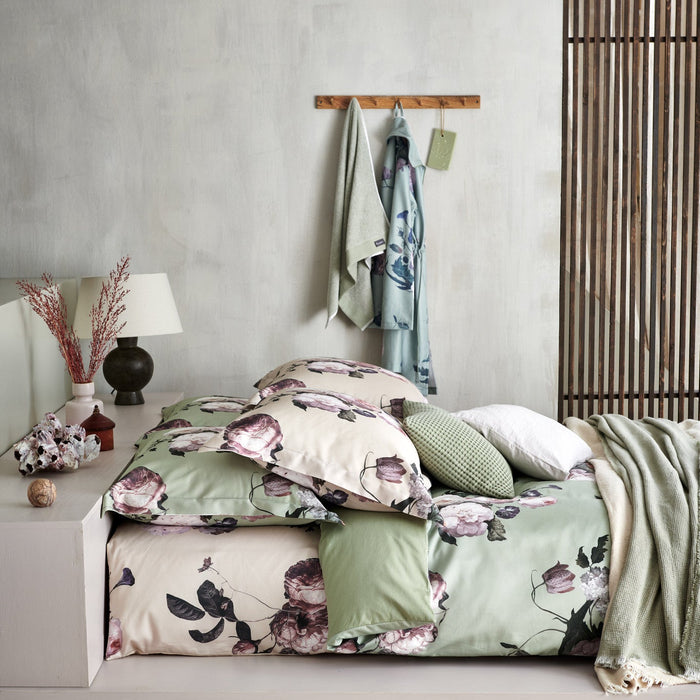 Dekbedovertrek Elegant Champagne | 140 x 200|220 cm | Wit | Beige | Roze