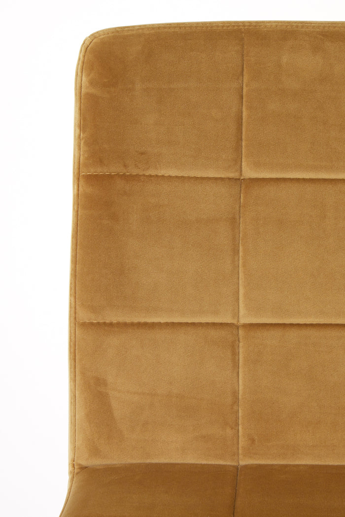 Light&living Eetkamerstoel 50,5x44,5x82 cm OLIVE velvet karamel-zwart