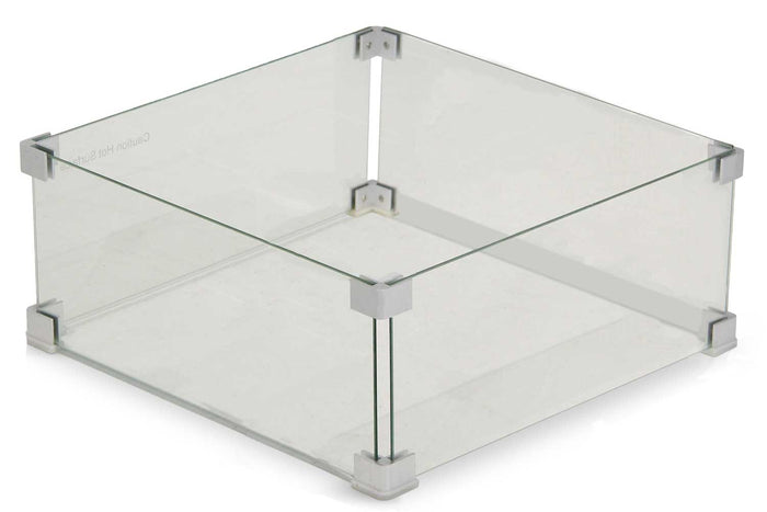 Garden Collections glasset voor inbouwbrander vierkant