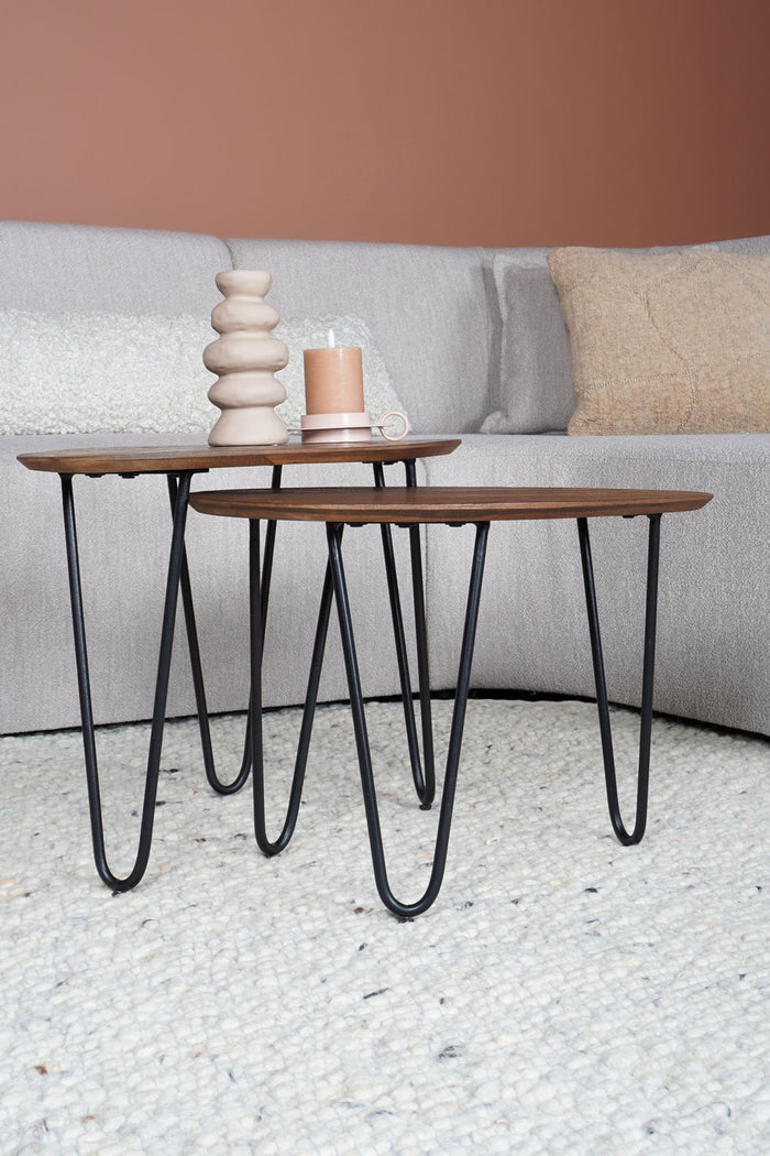 Veer Carpets - Vloerkleed Steve Licht Grijs Rond ø200 cm