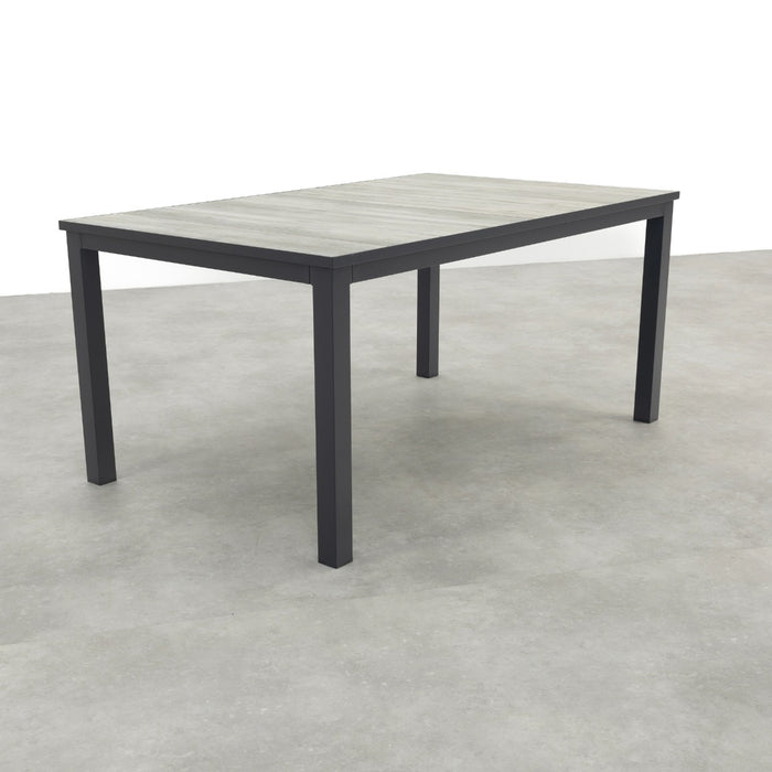 Hartman Comino dining tuintafel 163x105 cm. - Keramiek|Grijs