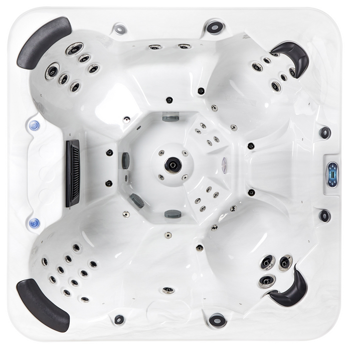 Beliani - VILLARRICA - Buiten hottub met LED - Wit - Acryl