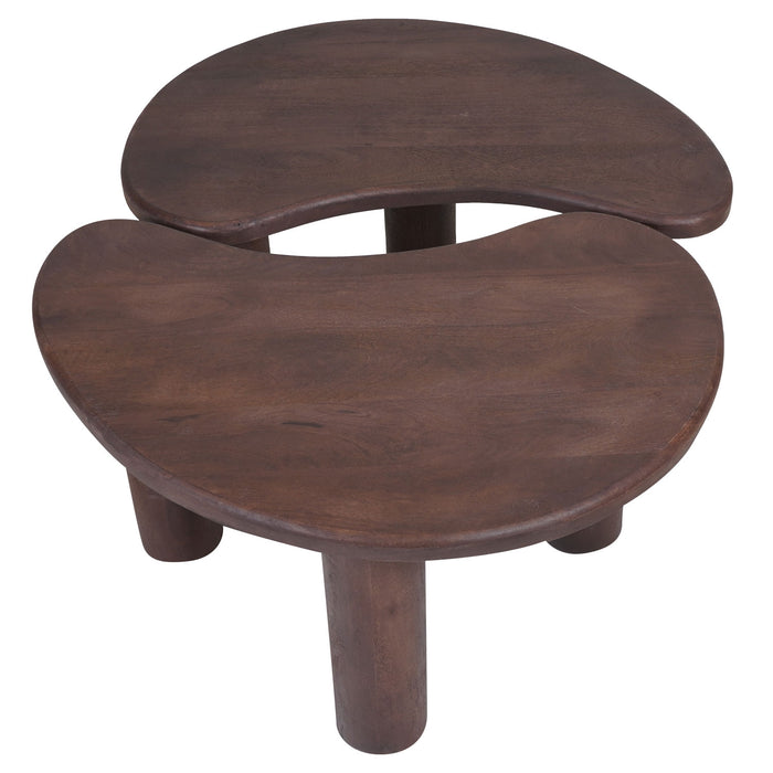 Home67 - Salontafel Lina - Espresso Mangohout - Set van 2