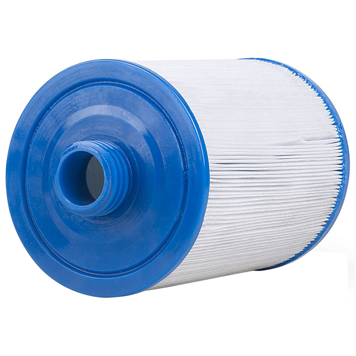 Beliani-CALIMA|VILLARRICA-Filter-Wit|Blauw-Synthetisch materiaal