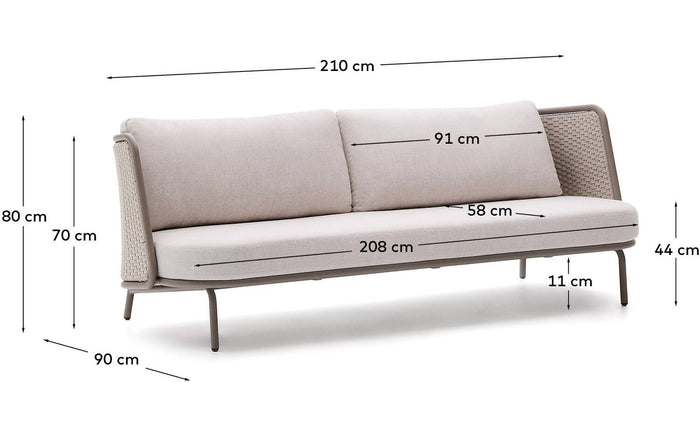 Tuinbank Sedalis, 3 zits bank