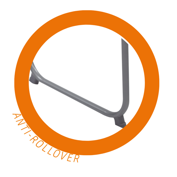 HIXA Aktive Campingtafel Kampeertafel Inklapbaar Handvat Wit 60x40...