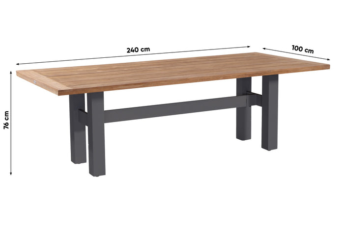 Hartman Heron dining tuintafel 240x100 cm. - Xerix|Teak