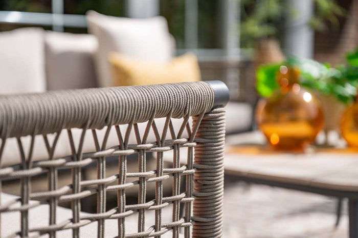 Teramon loungeset - 3-dlg. - c. black - rope taupe - desert sand