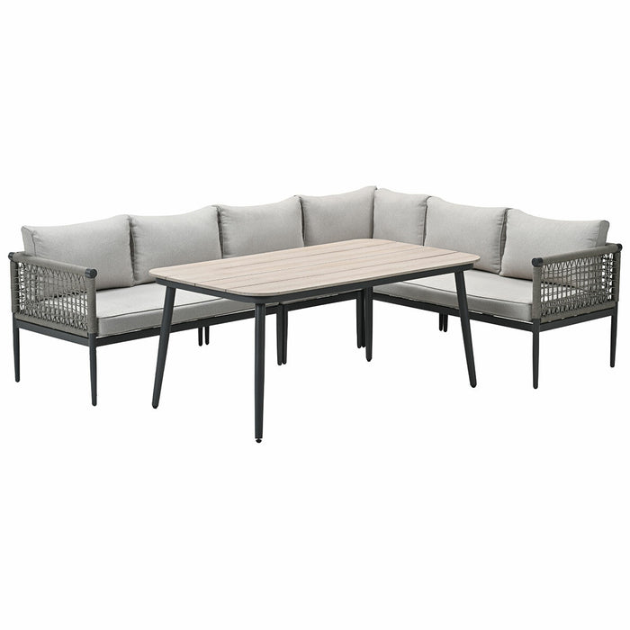 Garden Impressions Burela lounge dining set 5-delig rechts - taupe