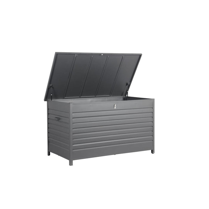 Cambridge kussenbox - aluminium - 170x97,5 cm - carbon black