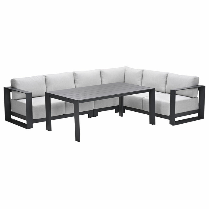Garden Impressions Malakka lounge dining set 5-delig - valley sand