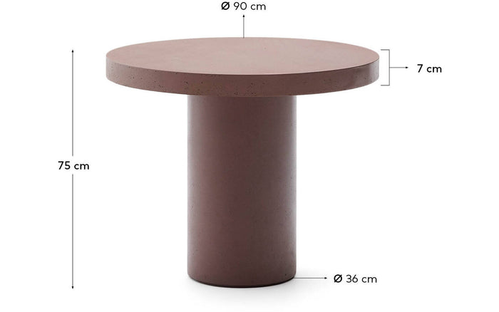 Tuintafel Aiguablava, Tuintafel rond Ø 90 cm