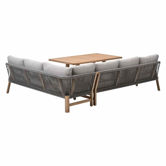 Garden Impressions Alora lounge dining set 3-delig rechts - grey sand
