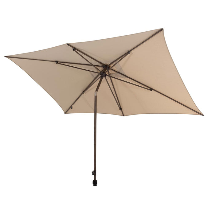 4 Seasons Azzurro stokparasol 200x300 cm beach solefin - Wenge frame