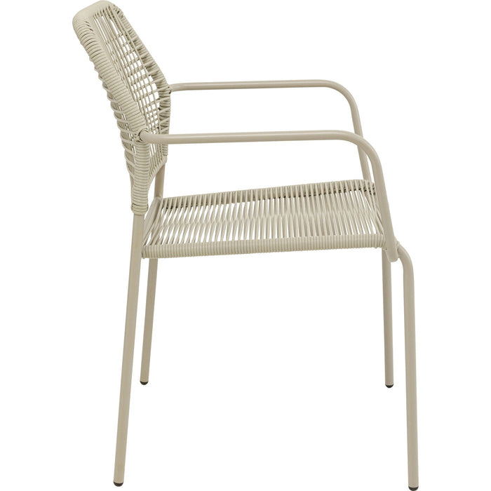 Kare Design Madagascar tuinstoel armleuningen - grijs