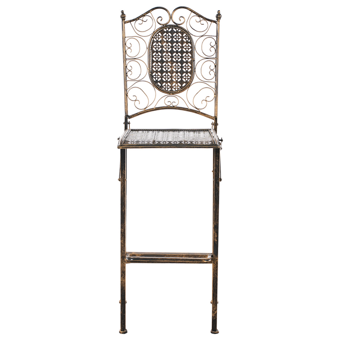 Beliani - BORMIO - Tuinbarkruk set van 2 - Zwart - IJzer