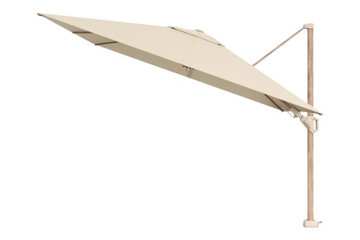 Platinum Challenger Premium T2 3x3 m Champagne Teak - met voet en hoes