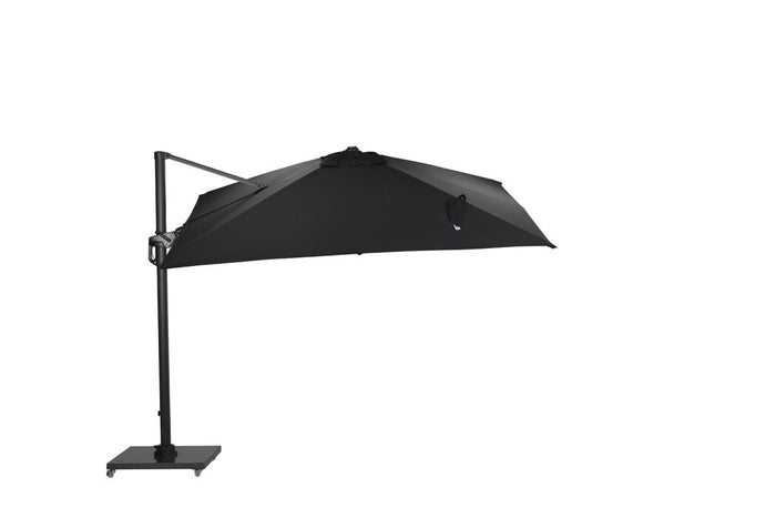 Hawaii Big Pole II parasol - 350x350 cm - carbon black - royal zwart