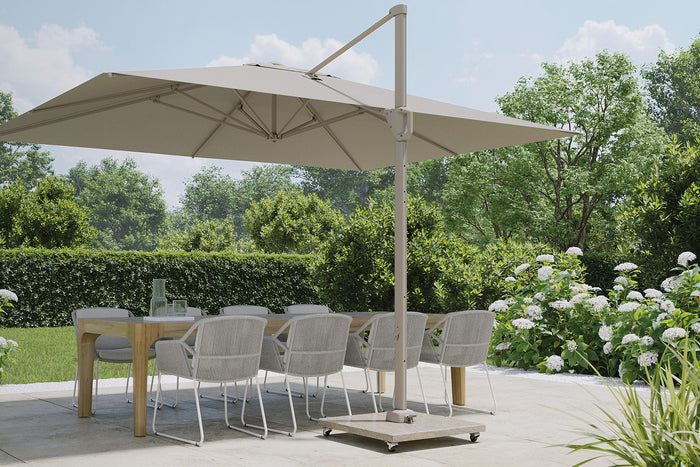 Platinum Challenger Zweefparasol T1 Premium 4x3 m. - Champagne - Sandstone