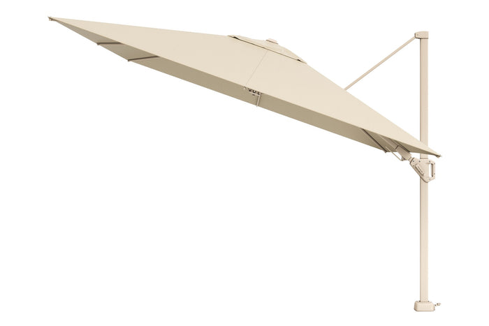 Platinum Challenger Zweefparasol T2 premium - 3x3 m. Champagne - Sand