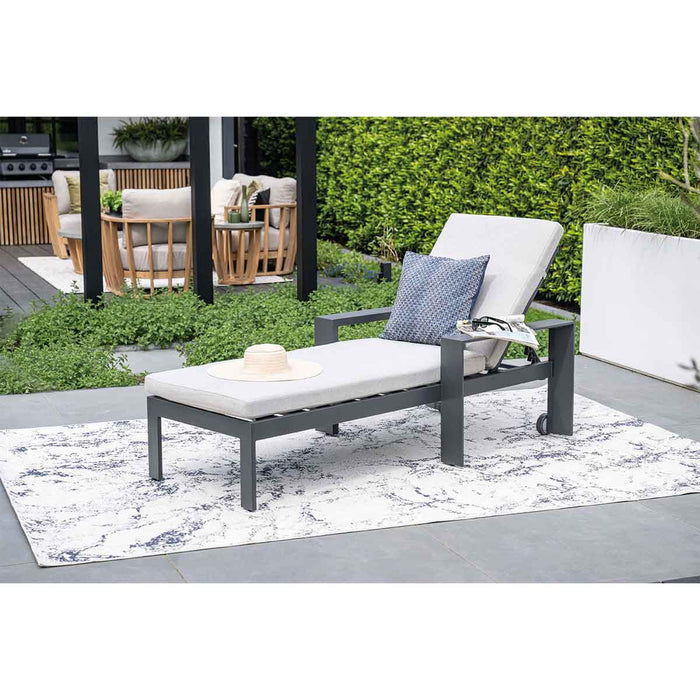 Garden Impressions Malakka ligbed - donker grijs