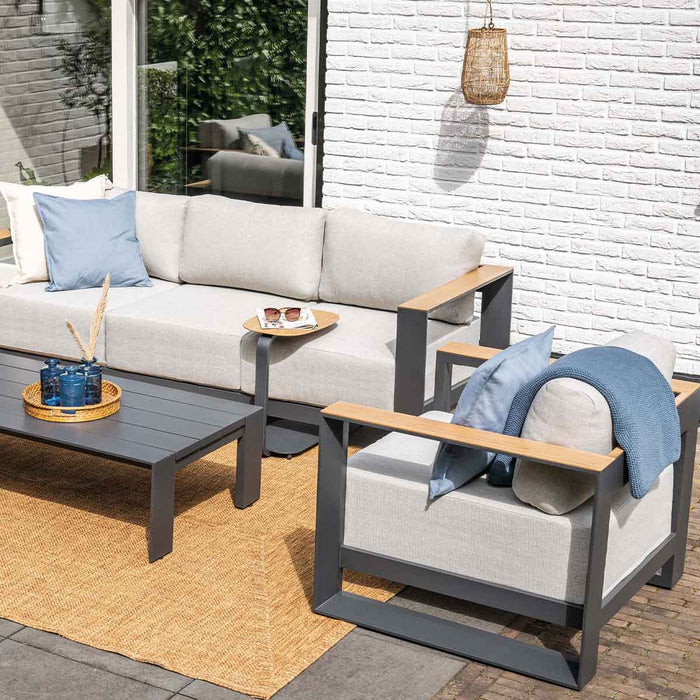 Garden Impressions Sem laptop bijzettafel 45x30xH51 cm light teak look