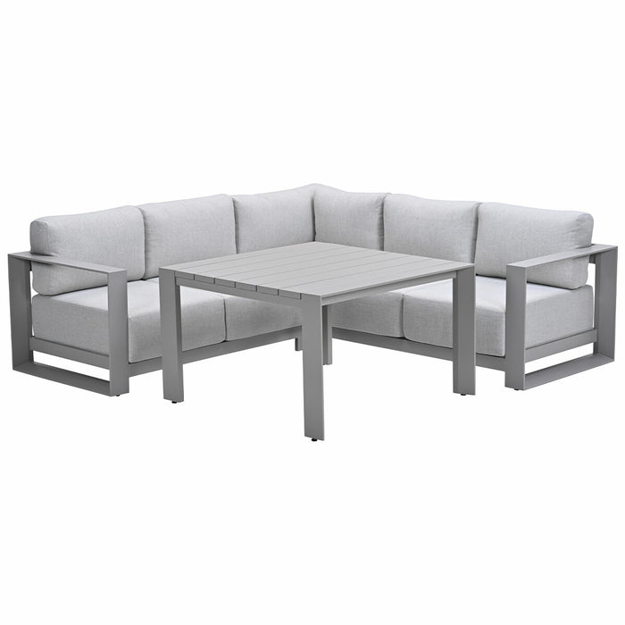 Garden Impressions Malakka lounge dining set 4-delig - taupe