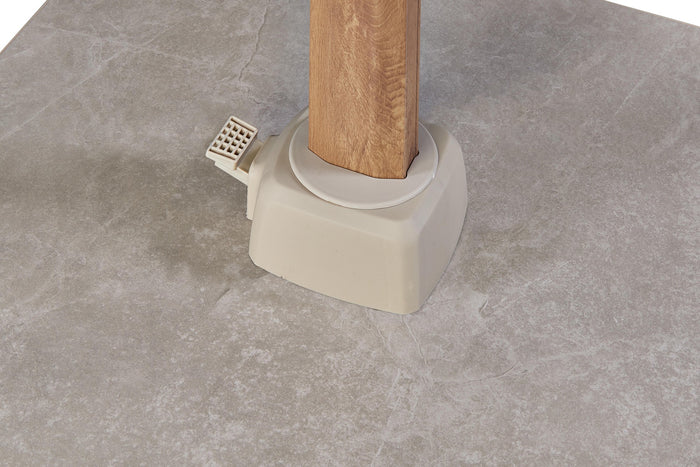 Platinum Challenger Zweefparasol T1 Premium 4x3 m. - Champagne - Teak