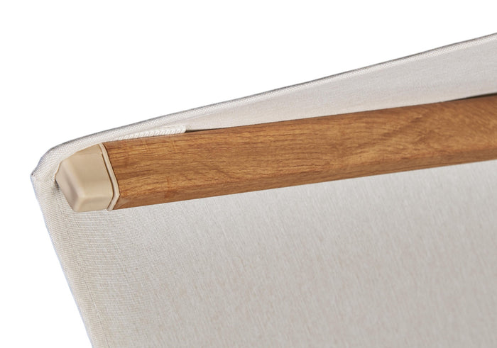 Platinum Challenger parasol T2 Premium - 2,6 x 3,5 m. - Champagne Teak