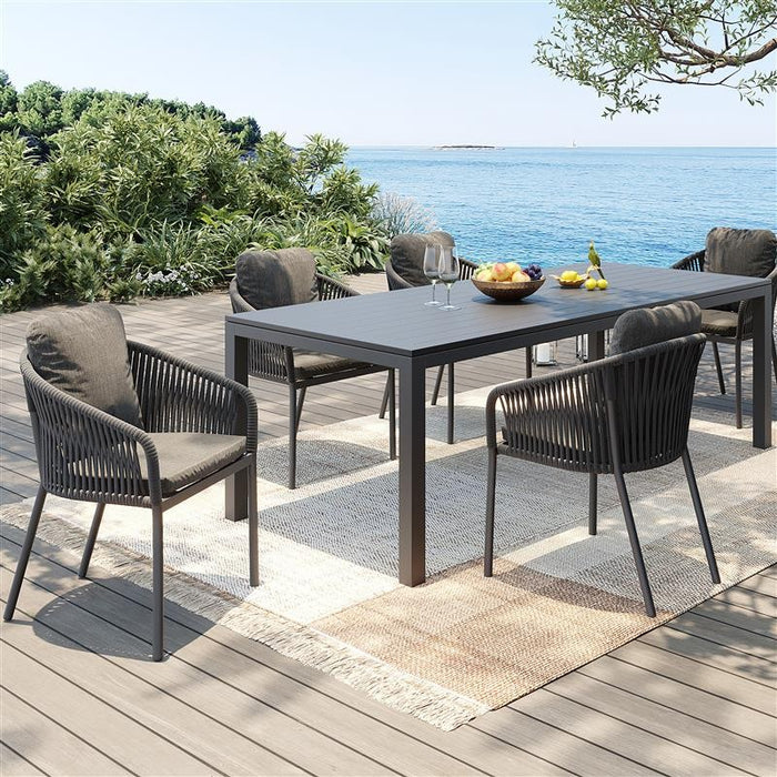 Kare Design Cyprus tuinstoel met armleuningen - grijs