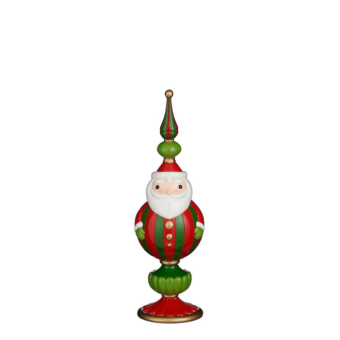 House of Seasons Kerstversiering Santa - 15x14.5x46 cm - Polyresin - Rood