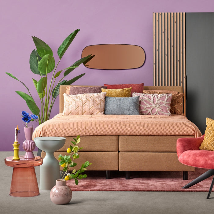 Bijzettafel Romano - Glas - 40x37x40cm (BxHxD)