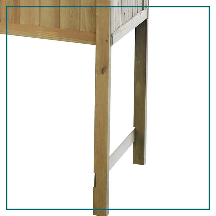 HIXA Kweekbak op poten Moestuin met Deksel voor Zaden & Planten 120...