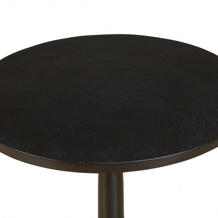 Bijzettafel Hedel - Zwart - Metaal - 39x48x39cm (BxHxD)