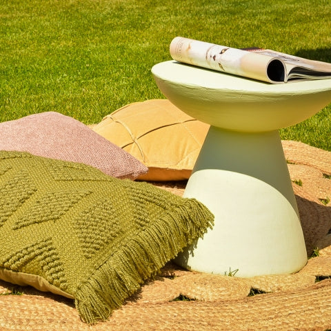 Bijzettafel Rise - Groen - MDF - 39x48x39cm (BxHxD)