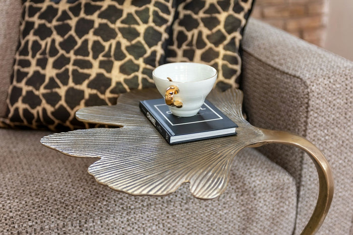 Richmond Interiors June Bijzettafel Goud Ginkgo