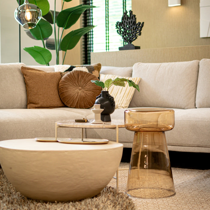 Bijzettafel Romano - Glas - 30x50x30cm (BxHxD)